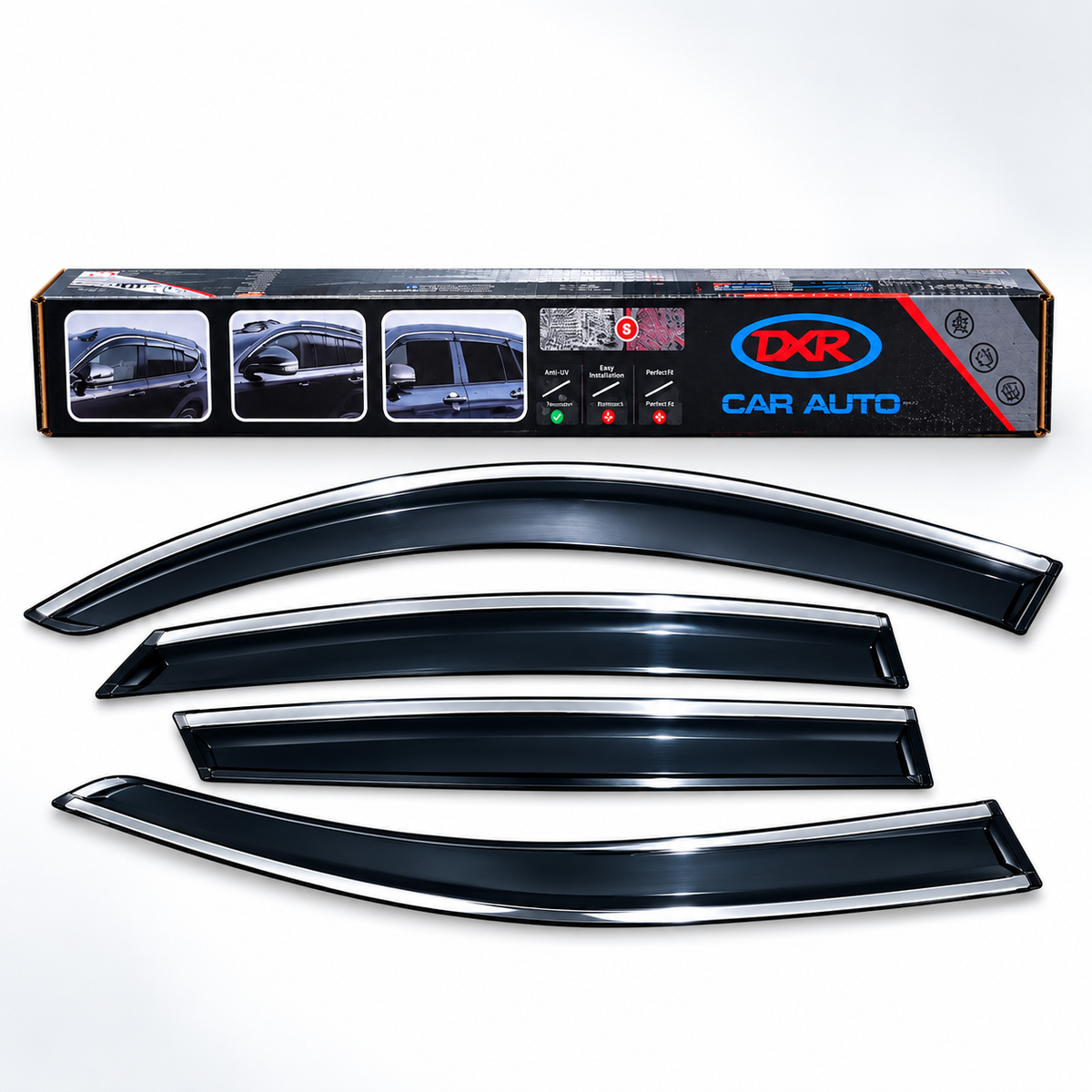 Honda Civic Reborn 2007-2011 TXR Air Press Sun Visor With Chrome