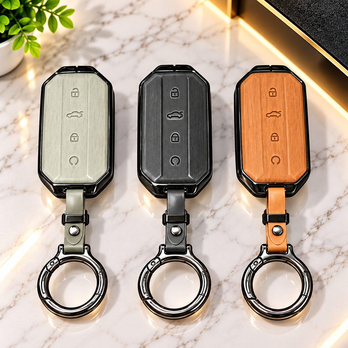 Jaecoo J5 Metal Leather Key Cover/Key Case/Remote Cover