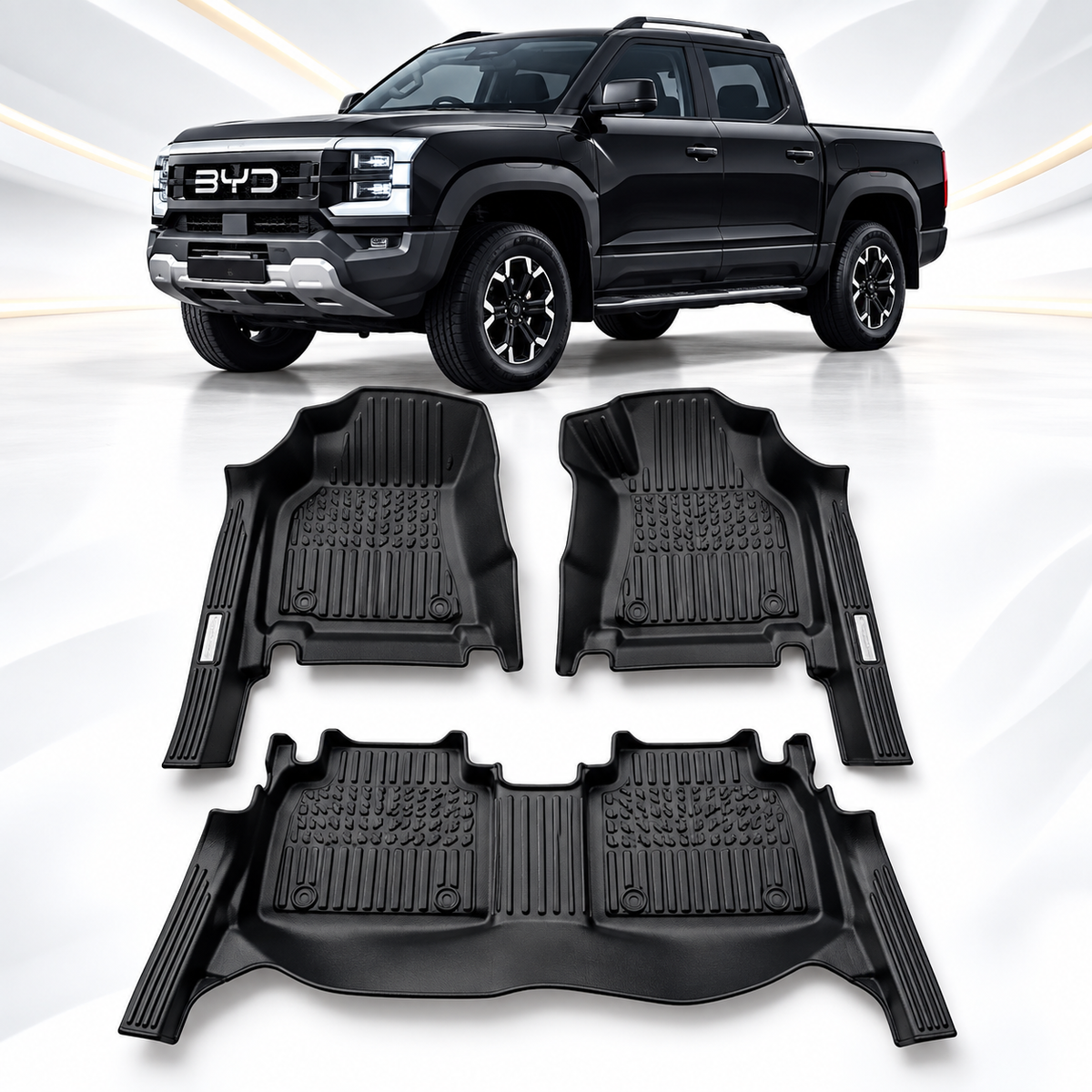 *Custom Fit TXR TPE Floor Mats for BYD Shark – Anti-Slip, Waterproof & Easy to Clean*