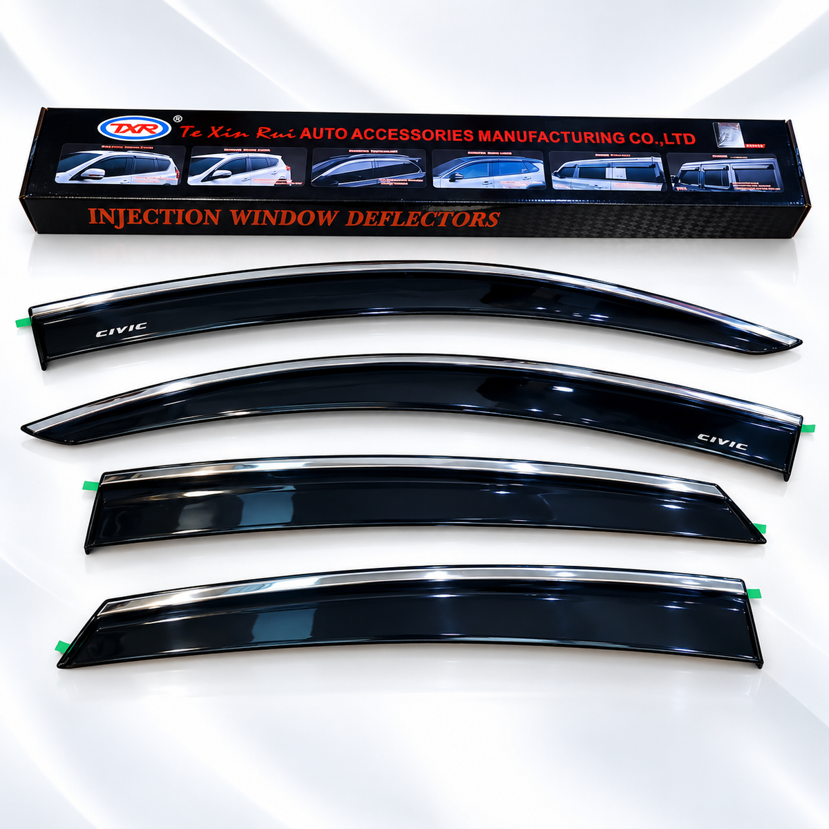 Honda Civic X 2016-2021 TXR Air Press Sun Visor With Chrome