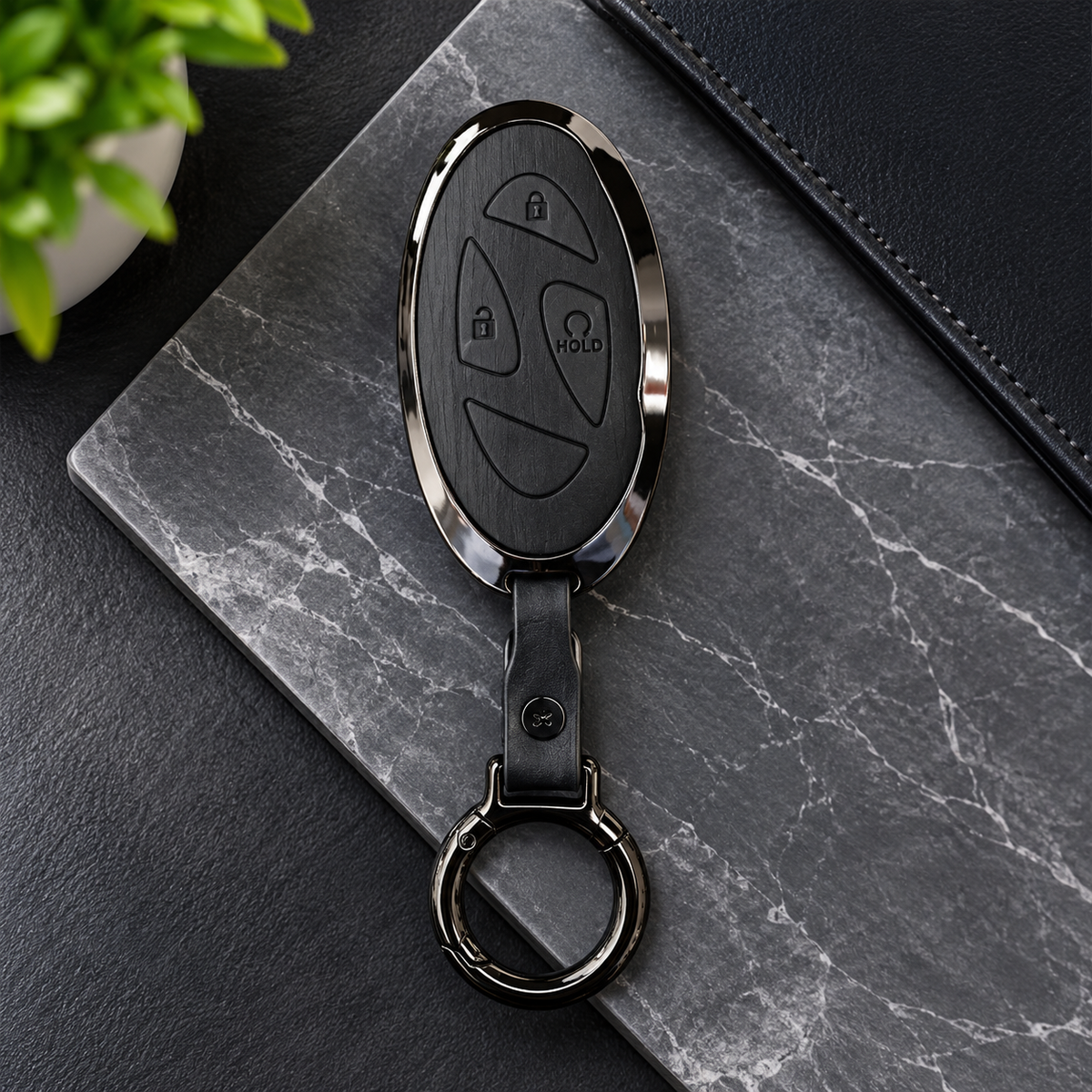 Sonata N Line Metal Leather Key Cover - Remote Cover
