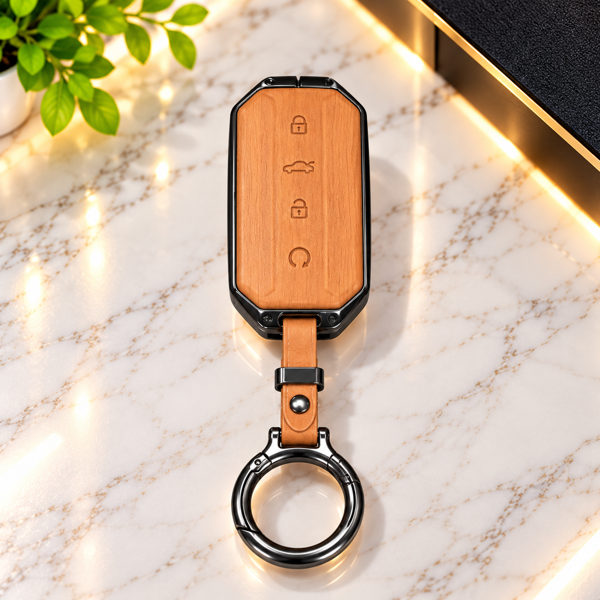 Jaecoo J5 Metal Leather Key Cover/Key Case/Remote Cover