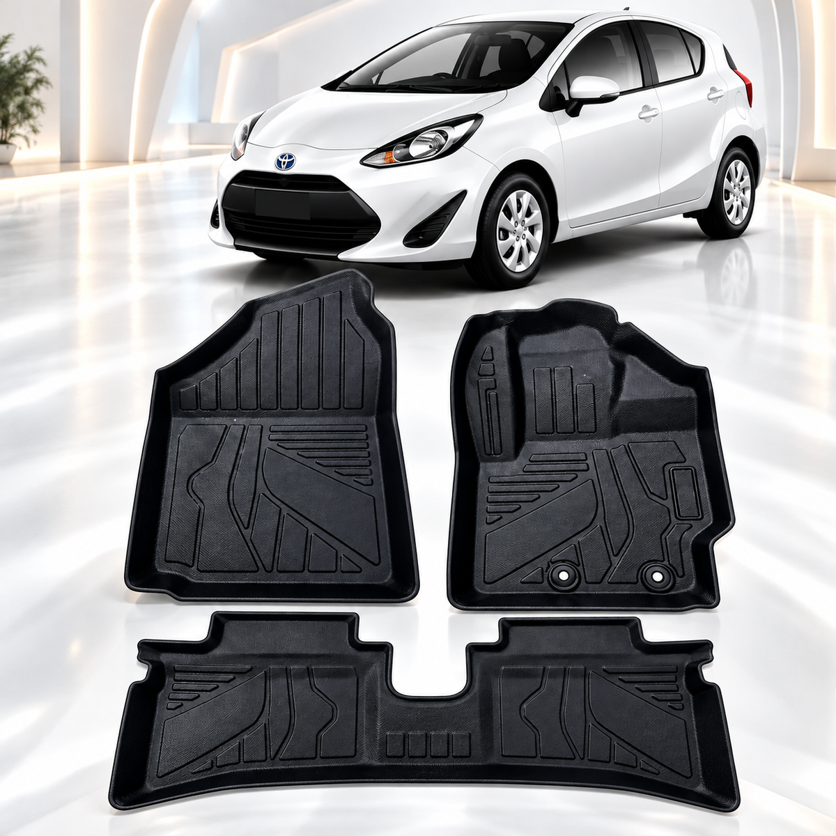 TPE Floor Mats for Toyota Aqva – Anti-Slip, Waterproof & Easy to Clean*