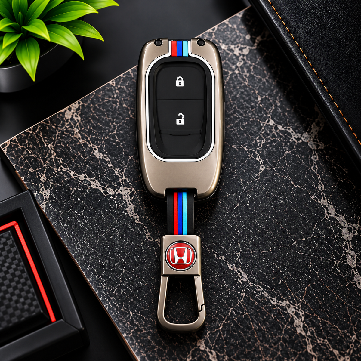 Honda HRV BMW Style Metal Key Cover - Remote Cover