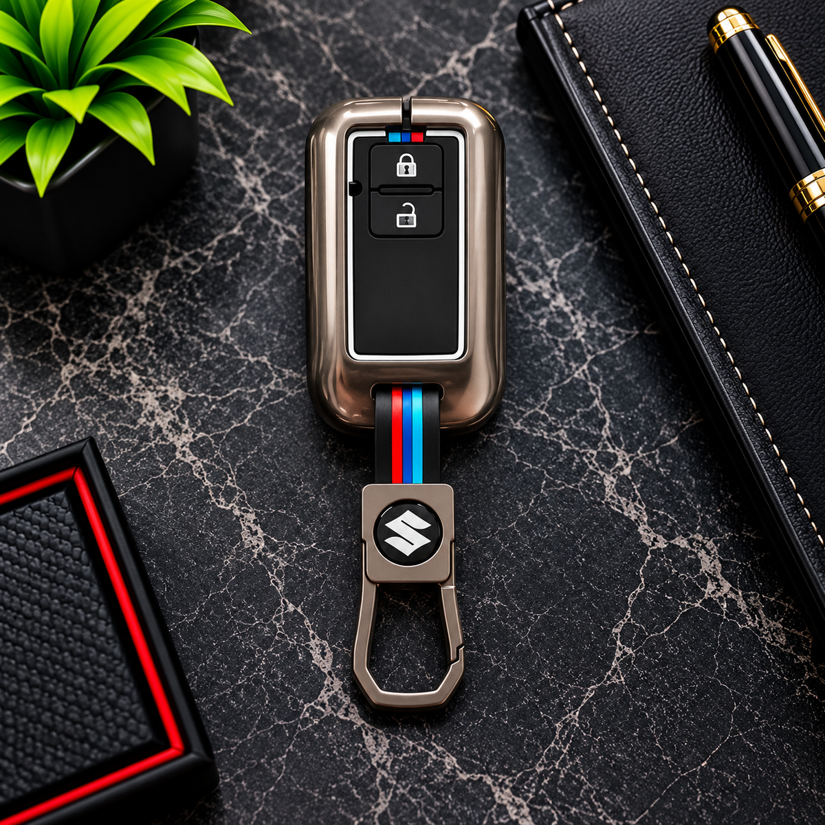Suzuki Swift 2018-2026 BMW Style Metal Key Cover - Remote Cover