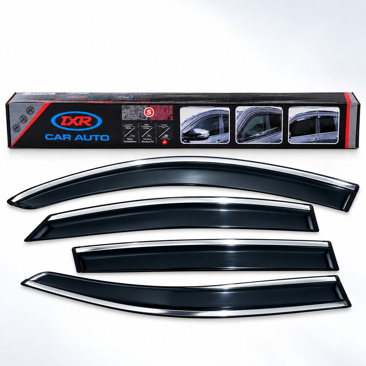 Honda Civic Reberth 2012-2015 TXR Air Press Sun Visor With Chrome