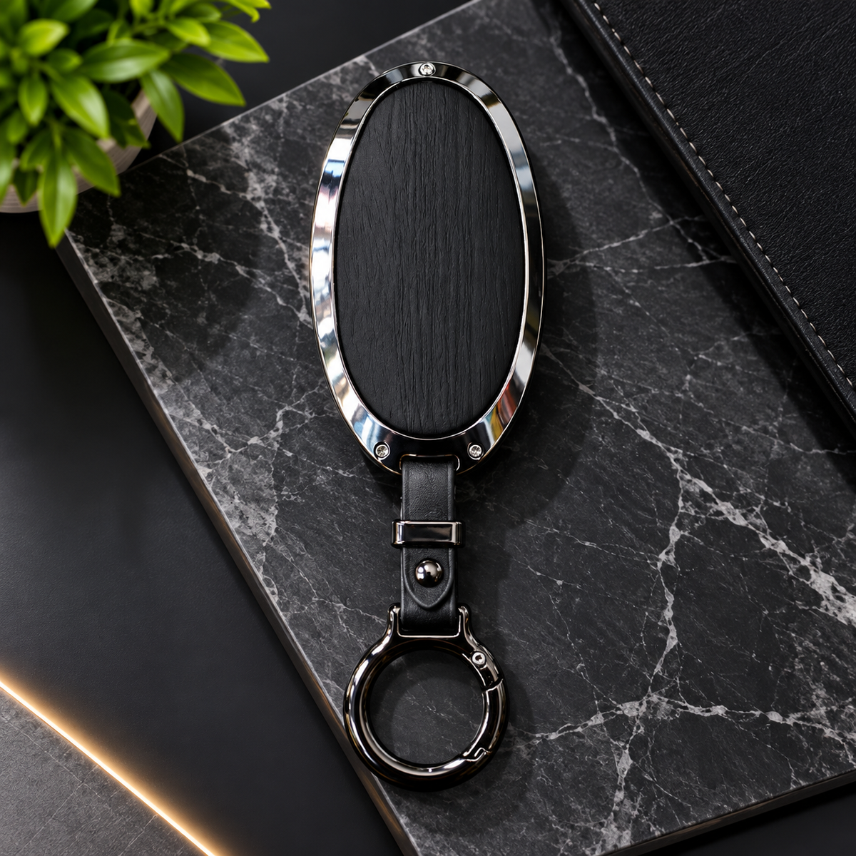 Sonata N Line Metal Leather Key Cover - Remote Cover