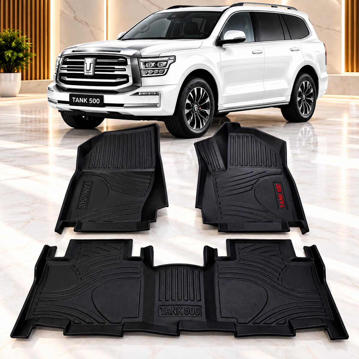 TPE Floor Mats for Tank 500 – Anti-Slip, Waterproof & Easy to Clean - Car Matts Interior