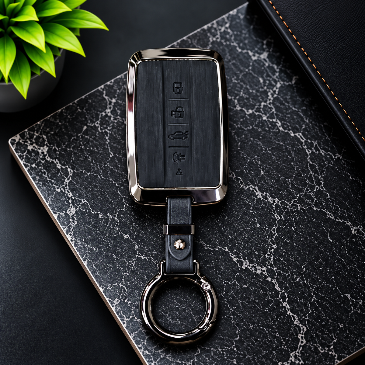 Haval Tank 500 Metal Leather Key Cover - Remote Cover