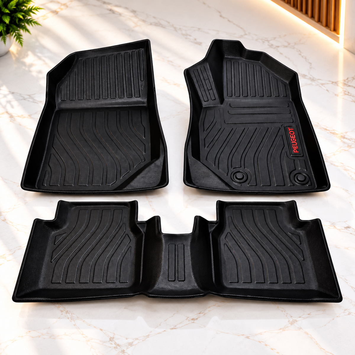 TPE Floor Mats for Peugeot 2008 – Anti-Slip, Waterproof & Easy to Clean - Car Matts Interior
