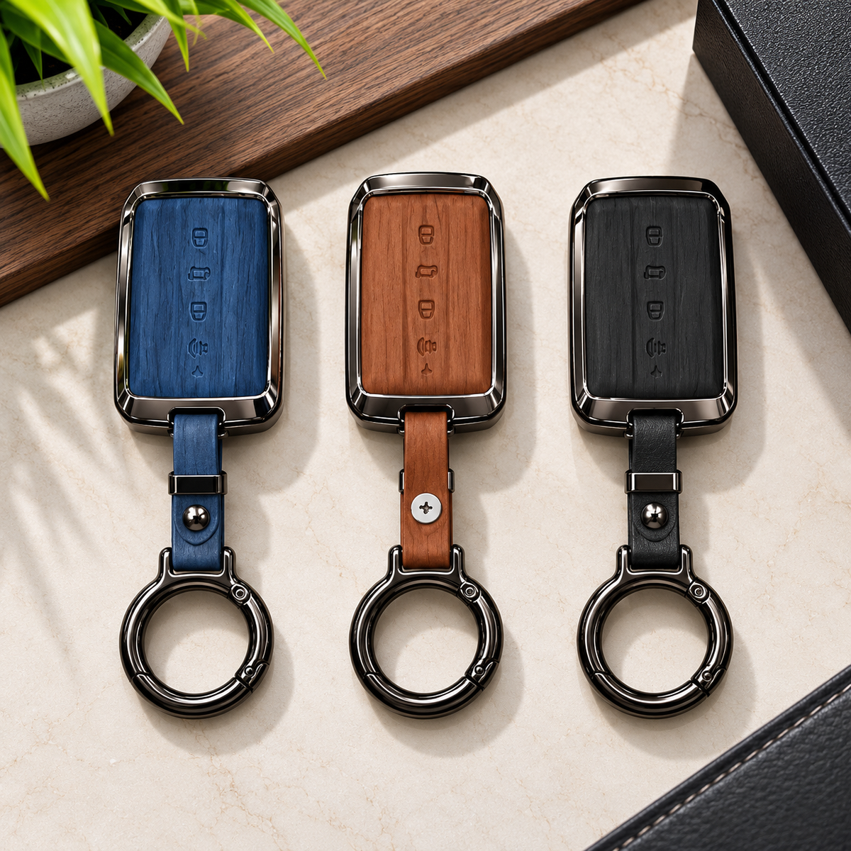 Haval Tank 500 Metal Leather Key Cover - Remote Cover