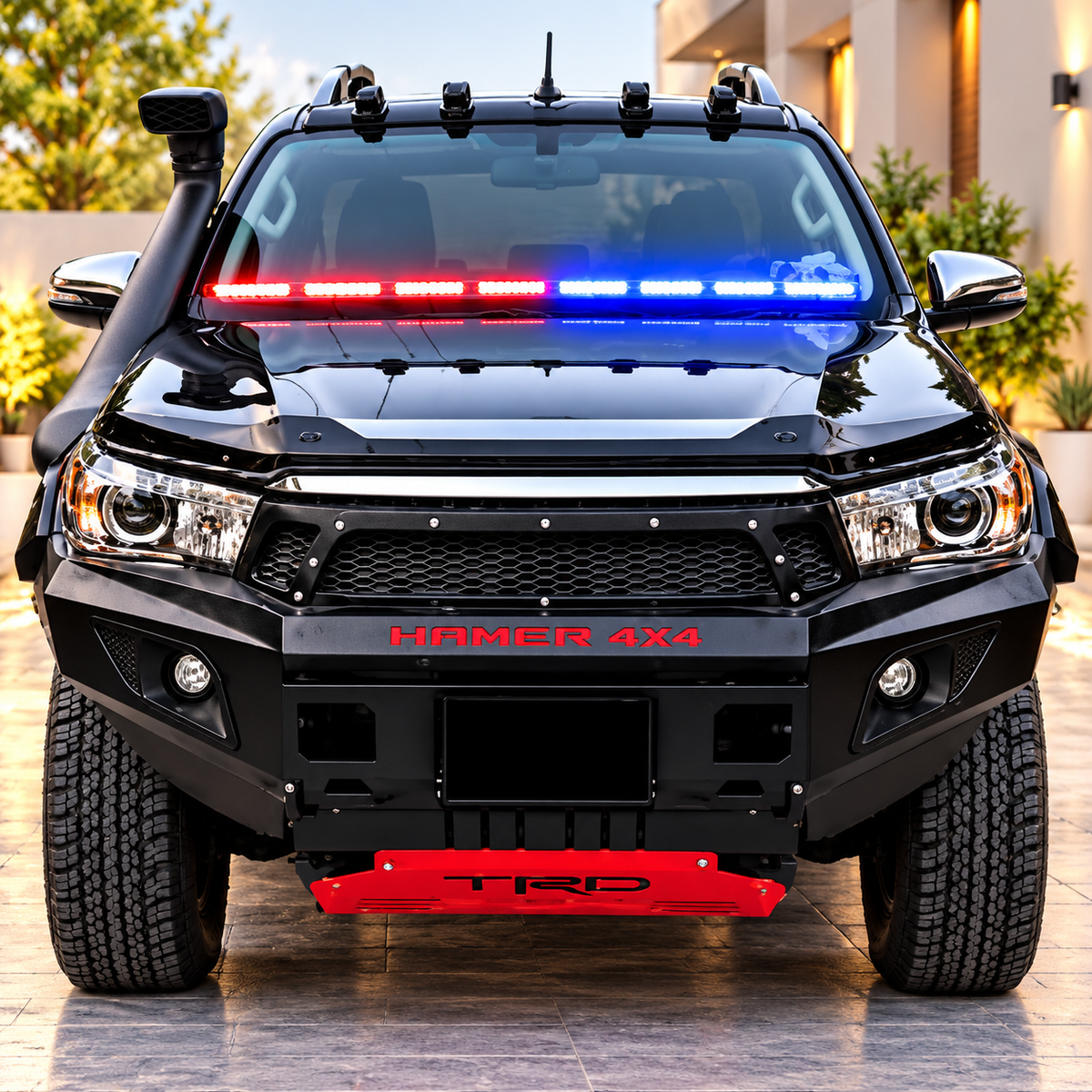 Universal 8 Bar Police Light Dashboard  Car Dashboard Police Light Flasher
