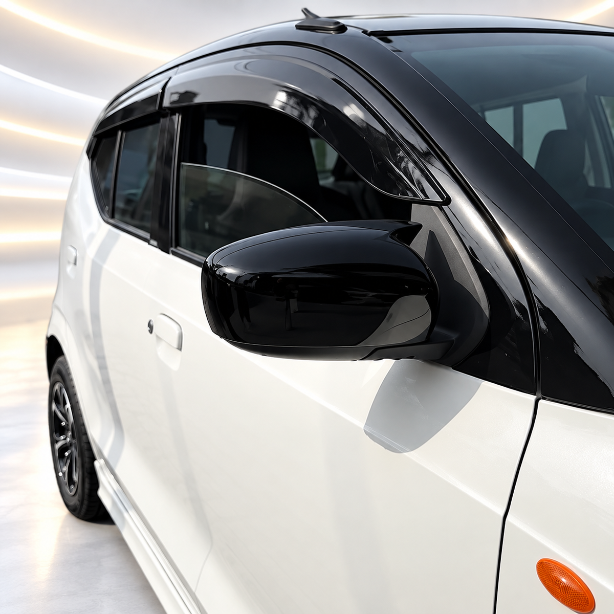Suzuki ALto 2018-2026 Batman Style Piano Black Mirror Cover