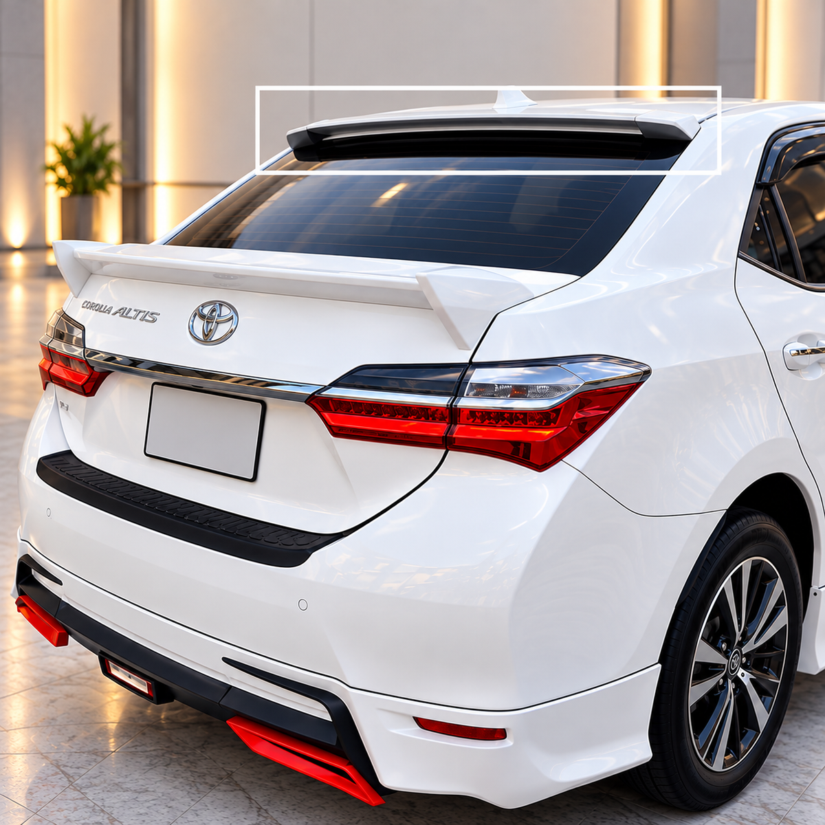 Toyota Corolla 2015-2017 Roof Spoiler ABS Plastic
