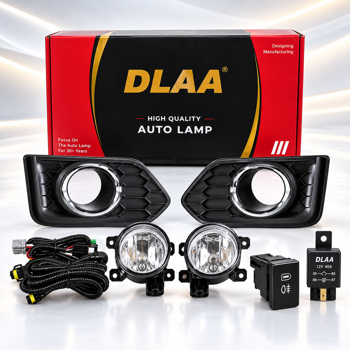 Honda City 2022-2026 Dlaa Fog Lamps - Fog Lights Dlaa With Chrome Covers