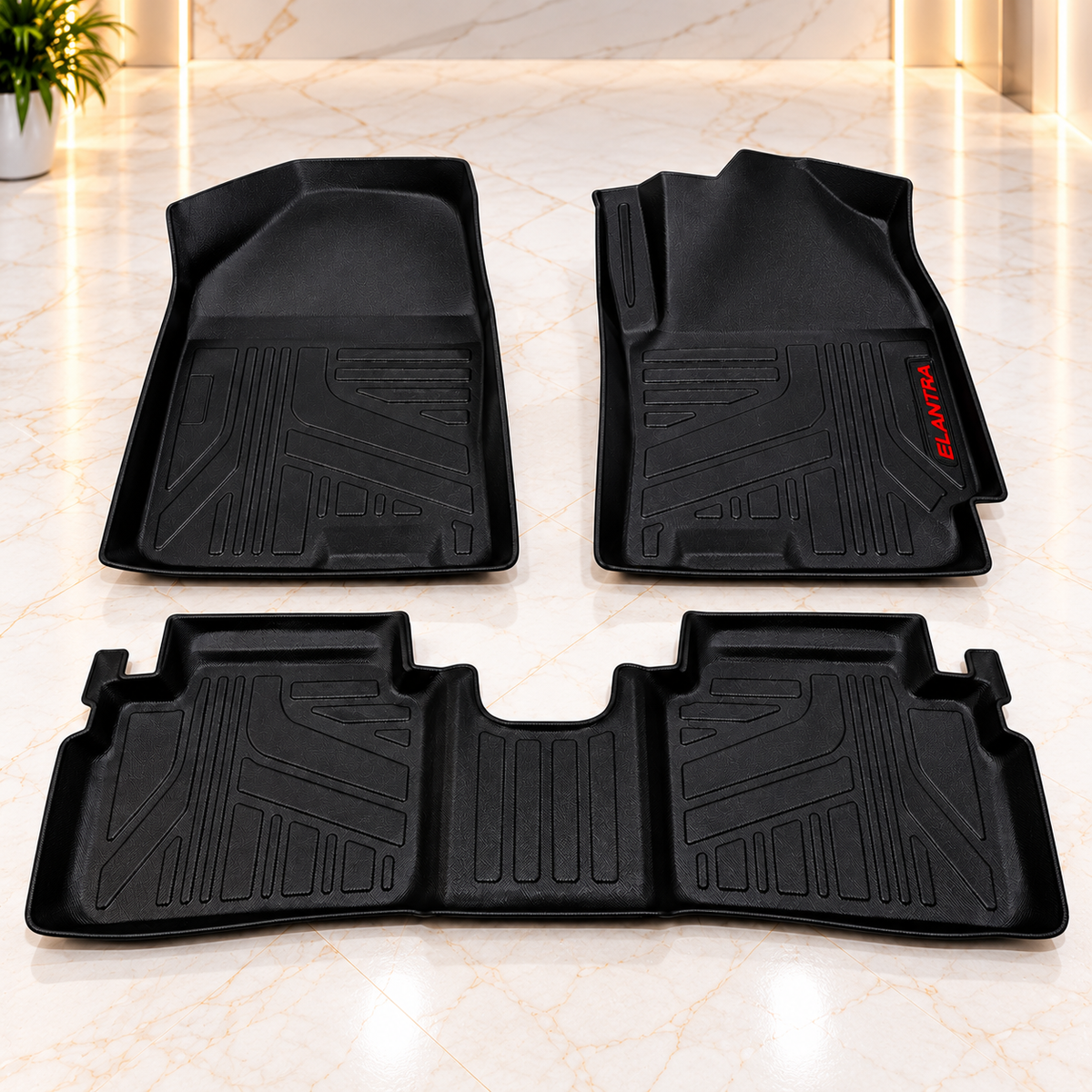 TPE Floor Mats for Hyundai Elentra Hybrid – Anti-Slip, Waterproof & Easy to Clean - Car Matts Interior