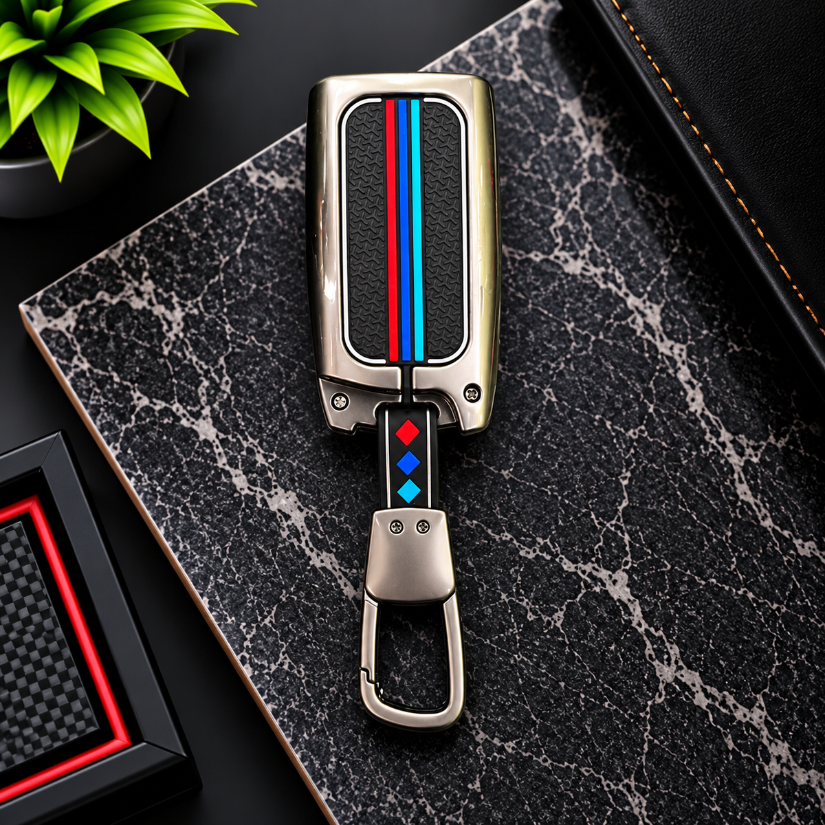 MG ZS BMW Style Flip Metal Key Cover - Remote Cover