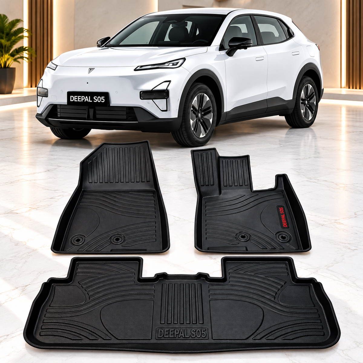 TPE Floor Mats for Deepal SO5 – Anti-Slip, Waterproof & Easy to Clean