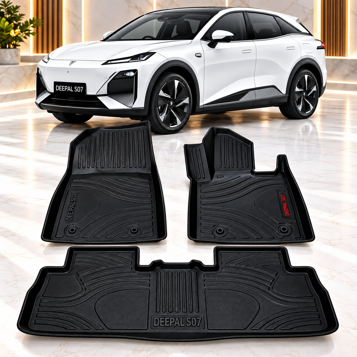TPE Floor Mats for Deepal SO7 – Anti-Slip, Waterproof & Easy to Clean - Car Matts Interior