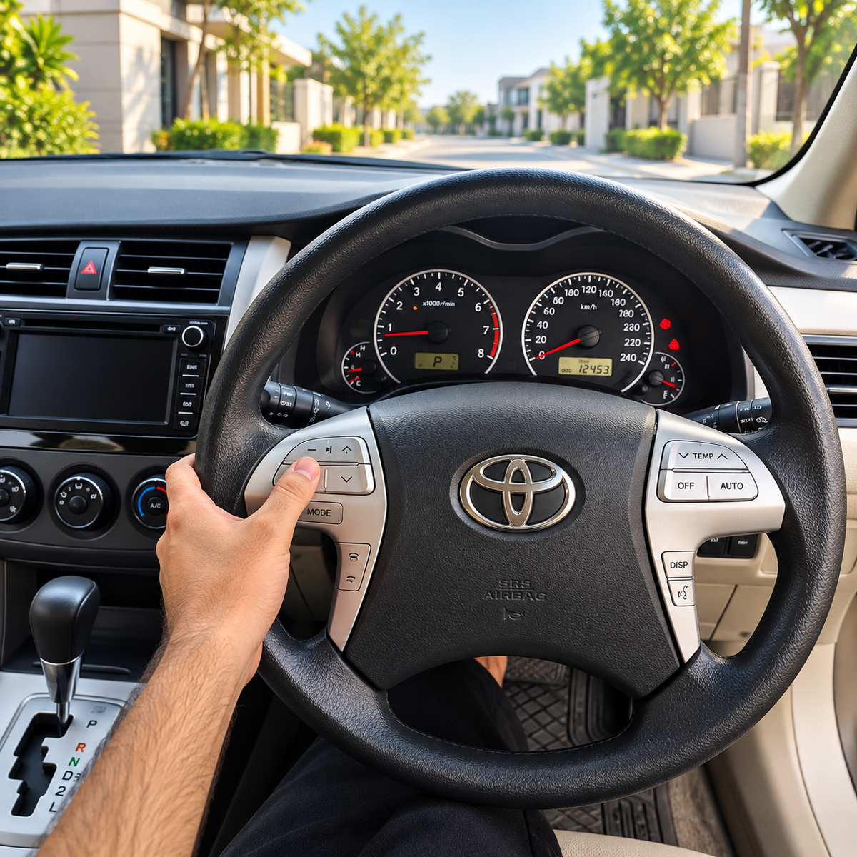Toyota Corolla 2012-2014 Silver Multimedia Buttons With Reel