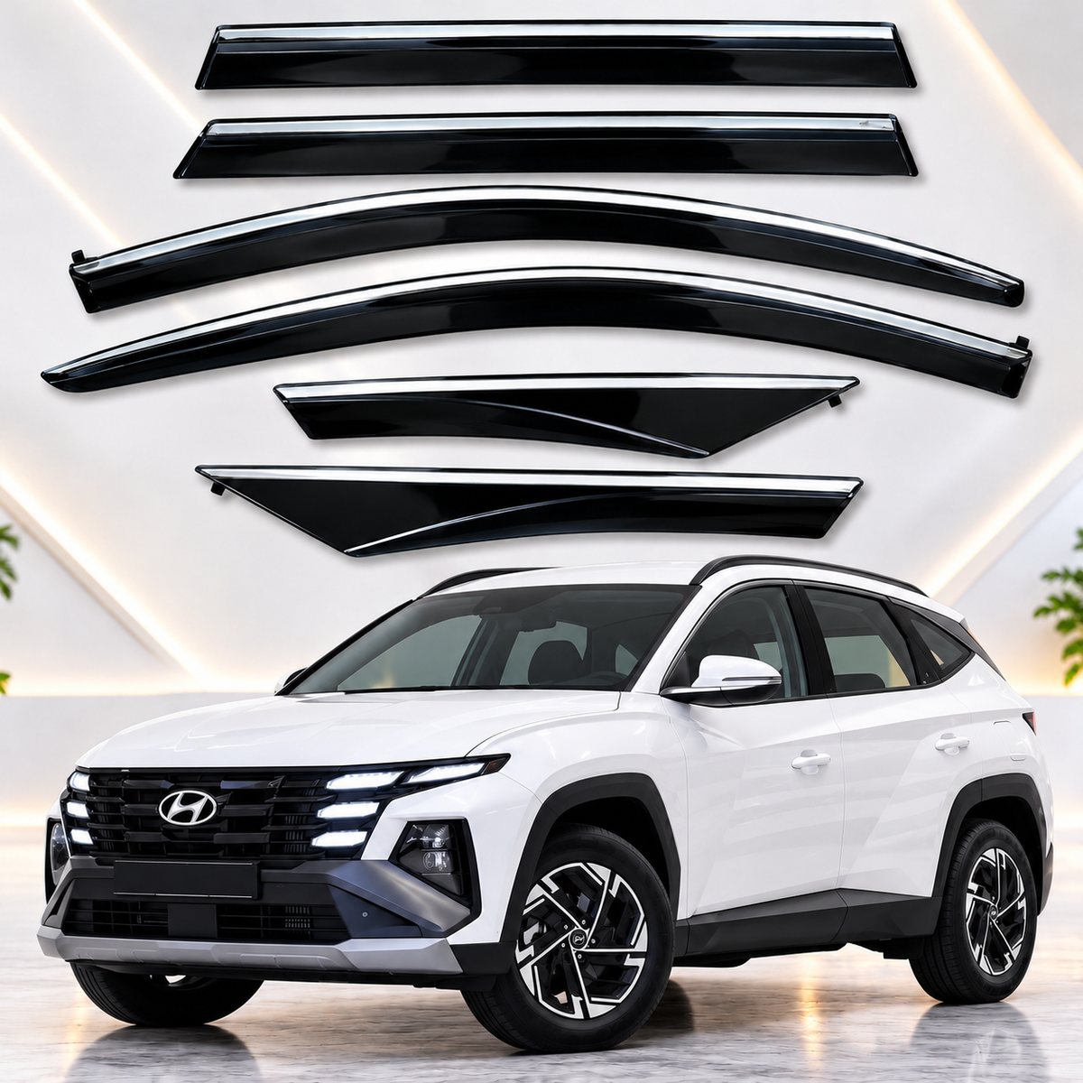 Hyundai Tucson 2025-2026 TXR Air Press Sun Visor With Chrome