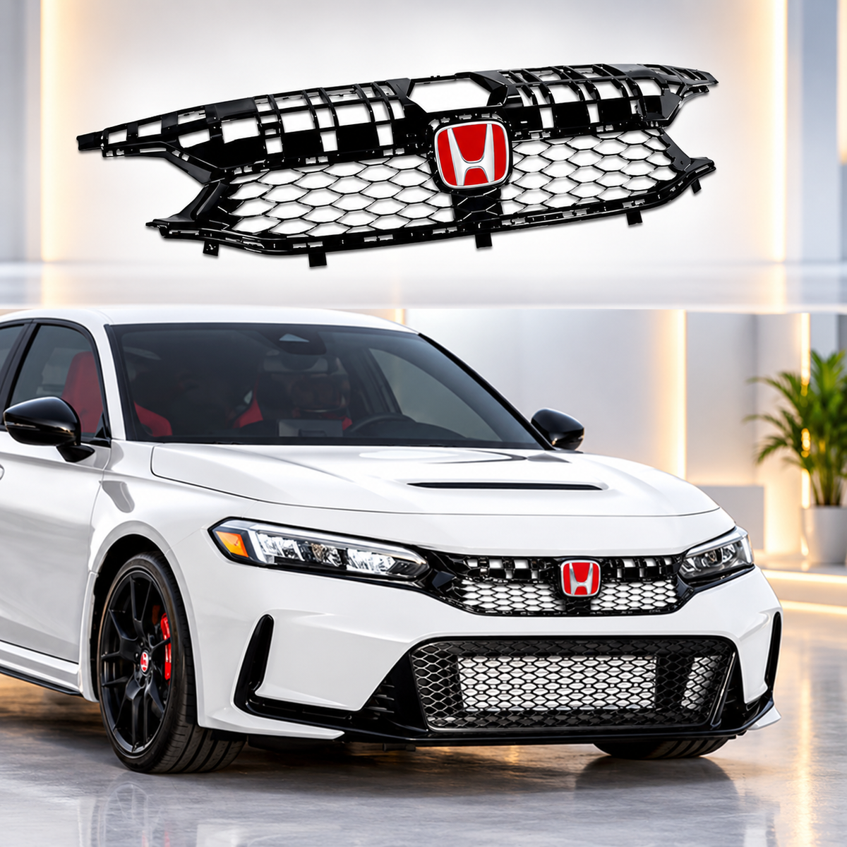 Honda Civic XI 2022-2026 Type R Style Front Grill - Civic 11th Generation Front Grill Type R