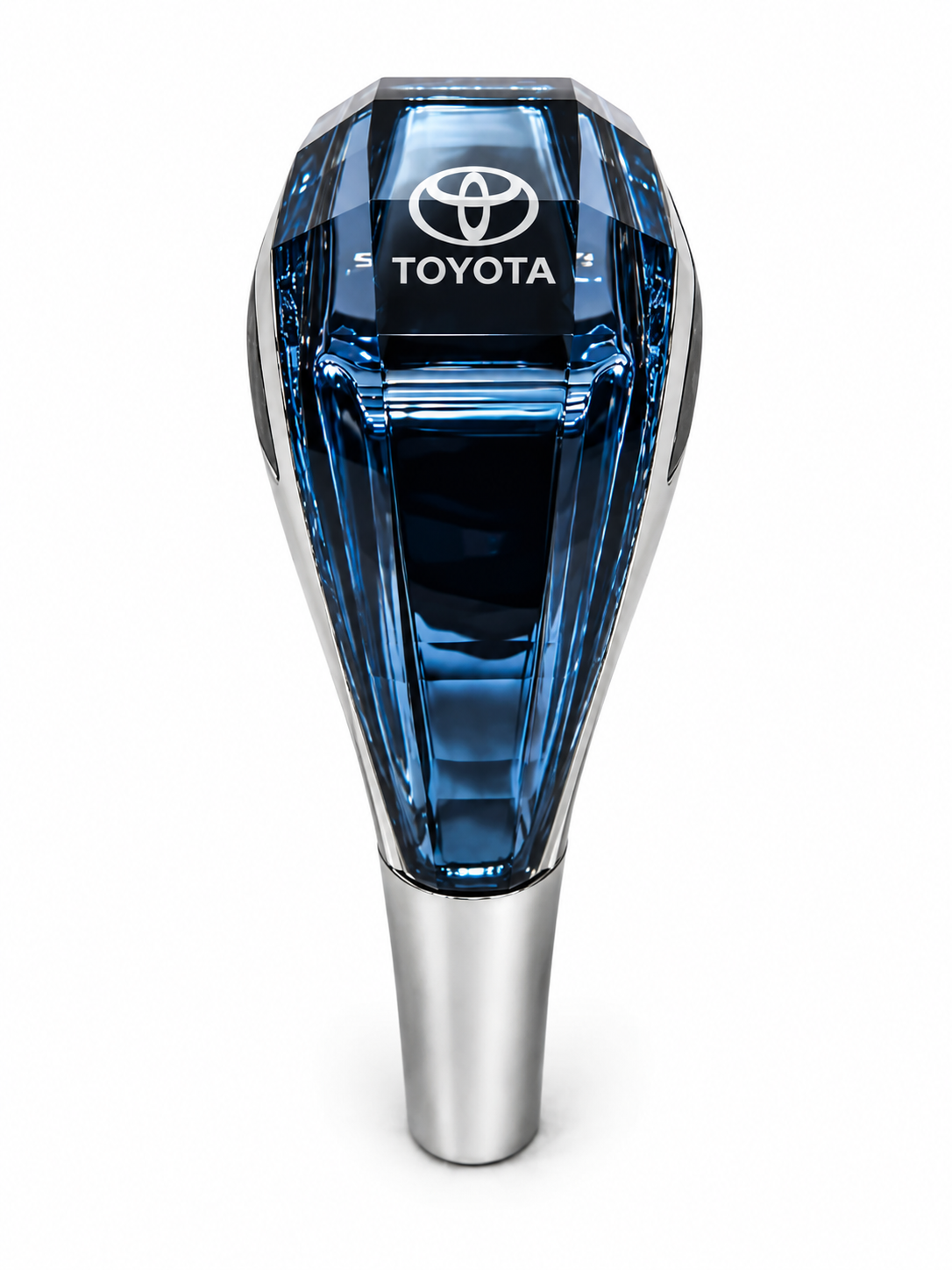 Diamond Style LED Gear Knob with Toyota Logo – Premium Car Interior Shifter