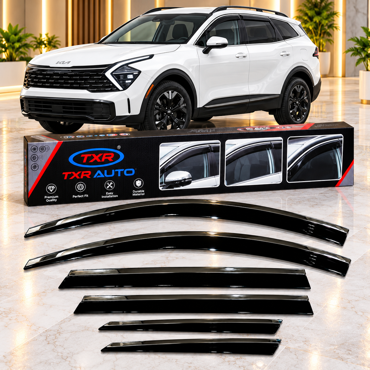 Kia Sportage L Phev TXR Air Press Sun Visor With Chrome
