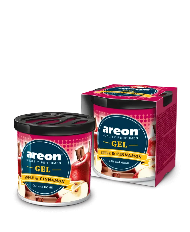 Areon Gel Apple & Cinnamon Car & Home Air Freshener