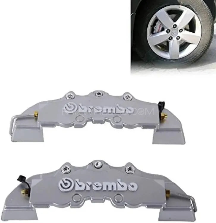 Brembo Style Brake Caliper Cover – Silver (Decorative)