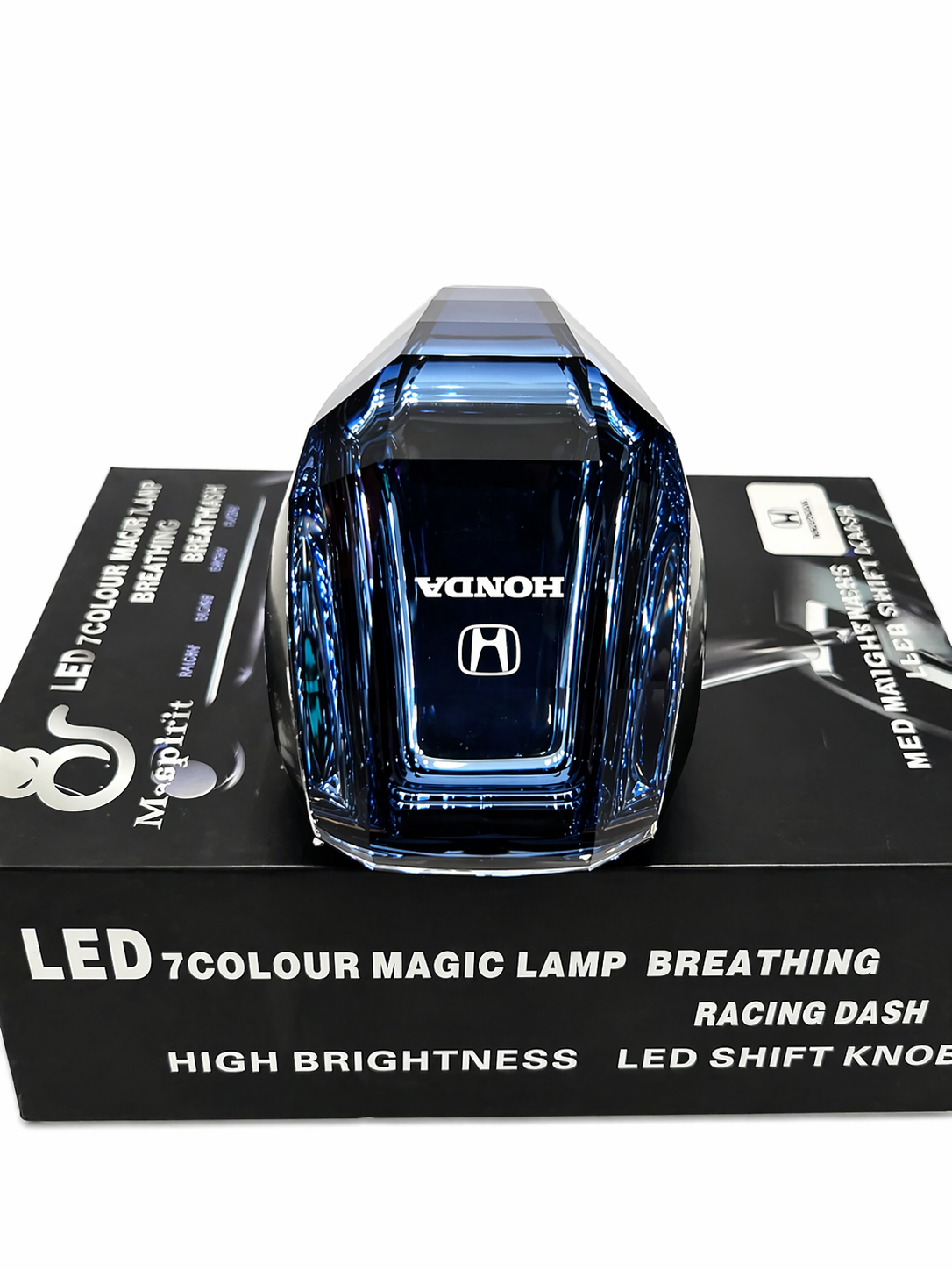 Diamond Style LED Gear Knob with Honda Logo – Premium Car Interior Shifter