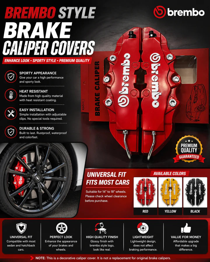 Brembo Style Brake Caliper Cover