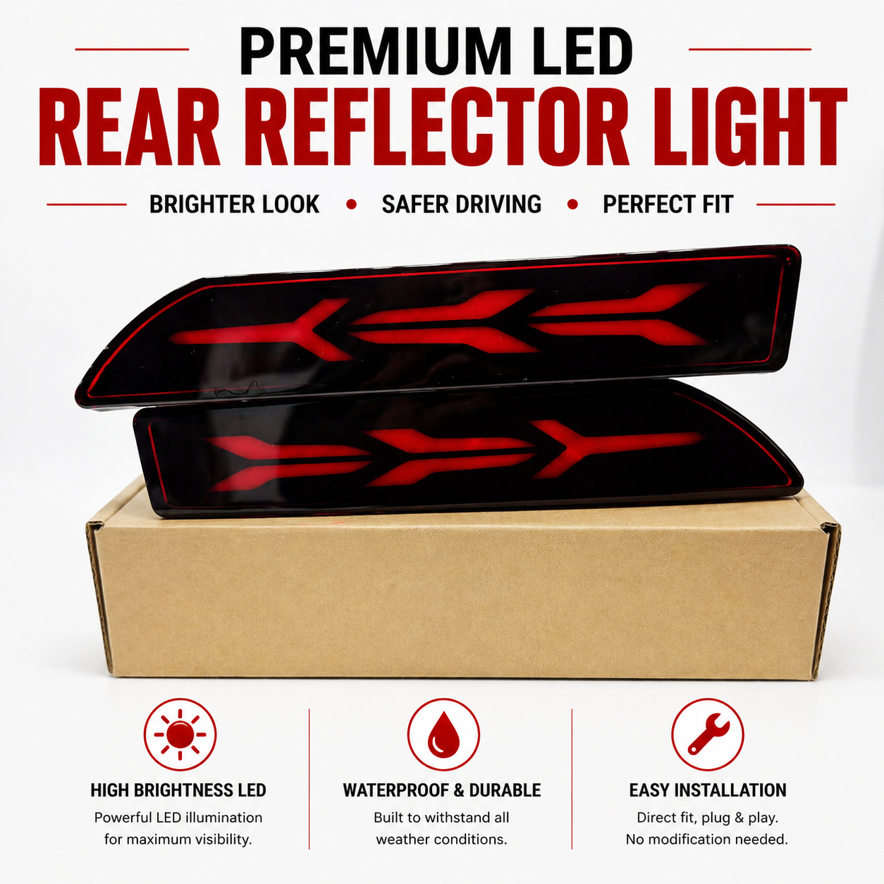 Honda City 2017–2021 Rear Bumper Lights – China Quality - 1 Pair