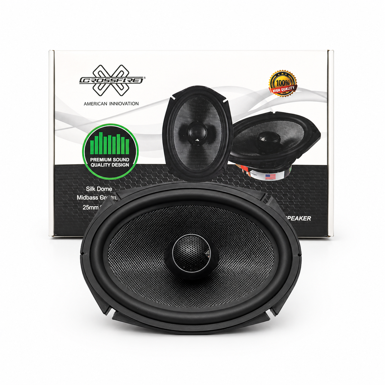 6x9 Inch 2-Way Co-Axial Car Speaker – Premium Sound Performance (CF-6902) Crosstive CF_6902c