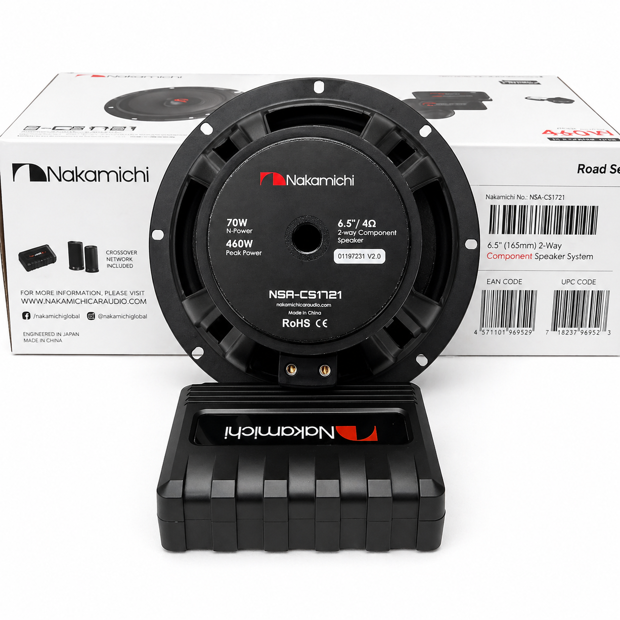 Nakamichi 6.5” Component Car Speaker System | Premium Bass & Crystal Clear Audio Upgrade
