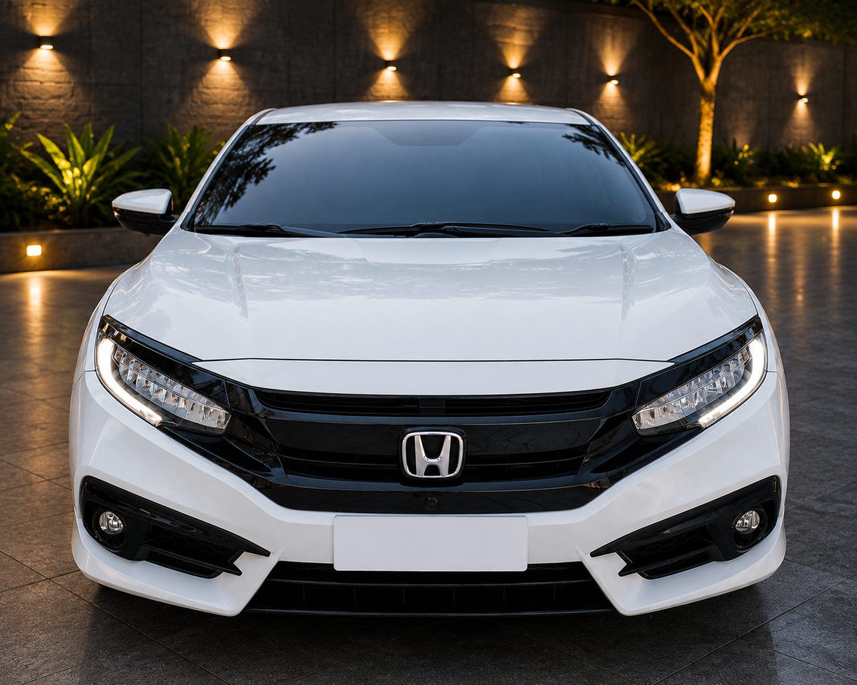 Honda Civic 2016-2021 Piano Black Turbo Grill