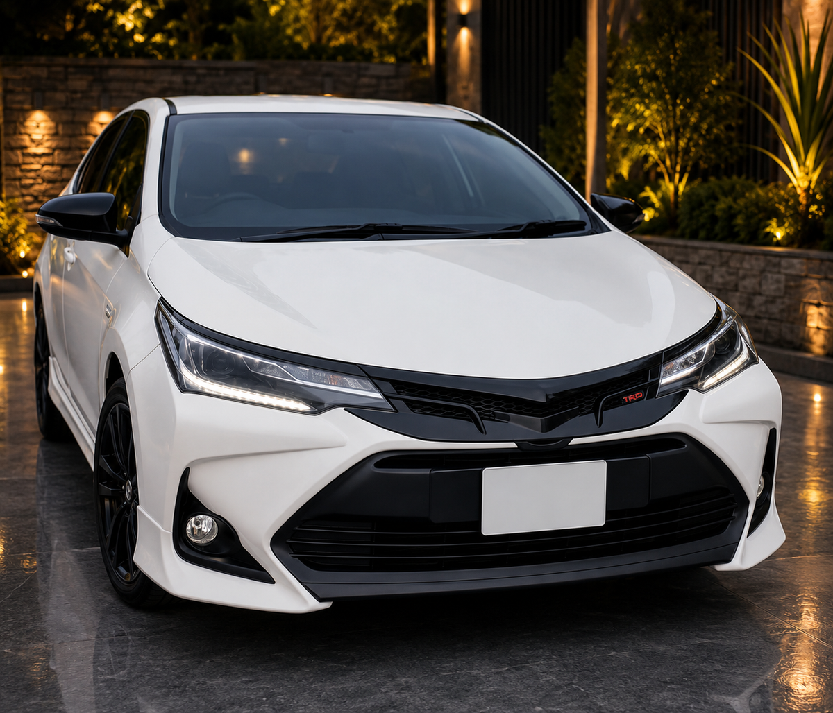 Toyota Corolla 2018 Piano Black TRD Style Front Grill