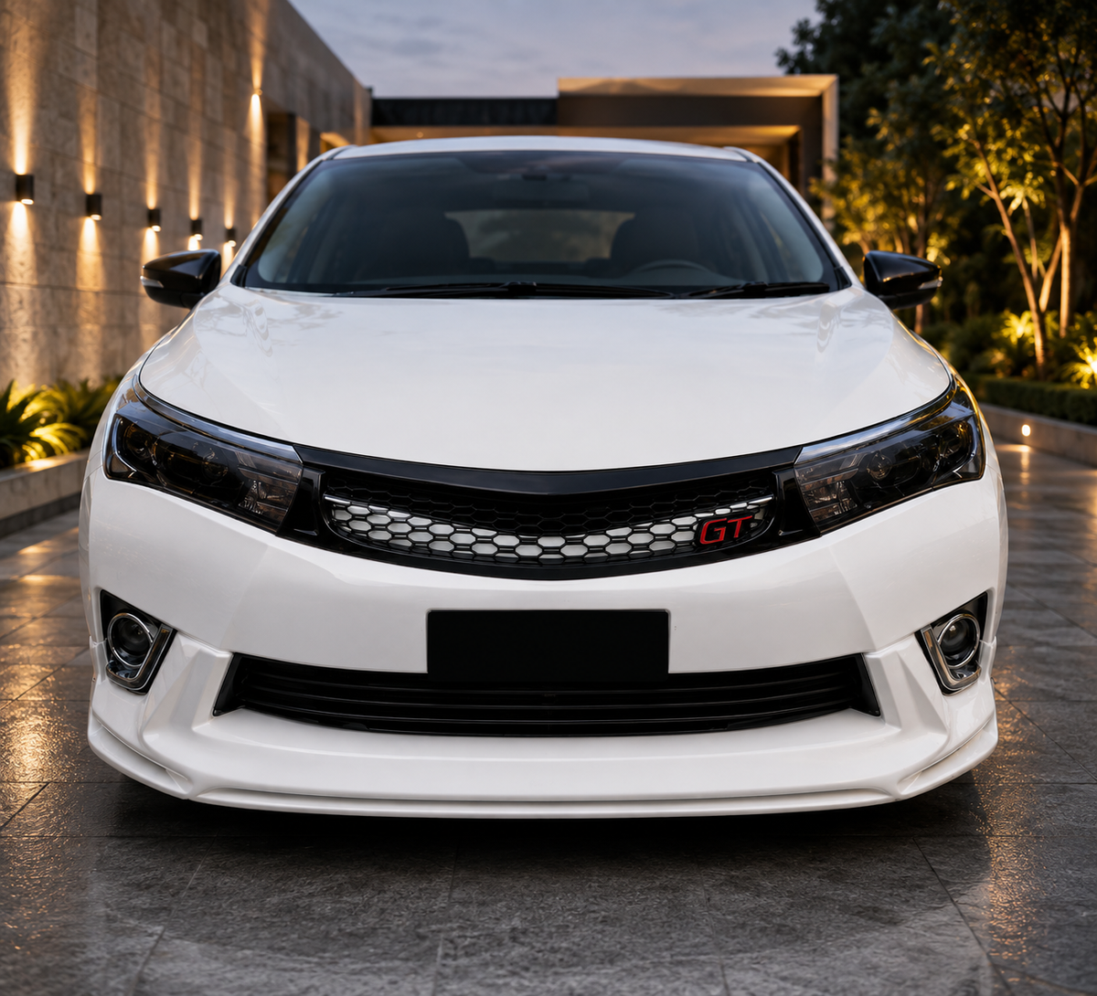 Toyota Corolla 2015 Piano Black GT Style Front Grill