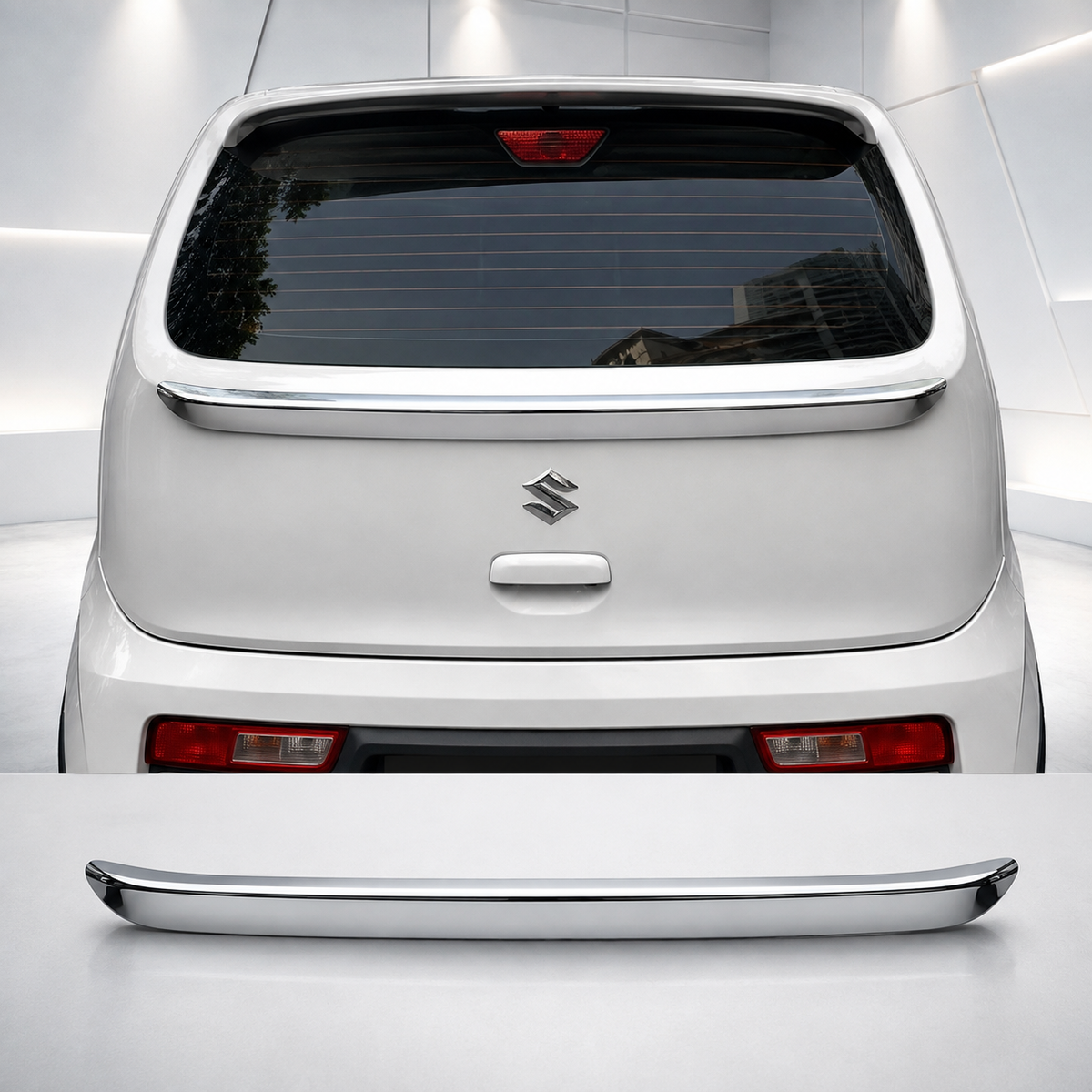 Suzuki Alto 2018-2026 Rear Trunk Chrome Garnish Premium Quality