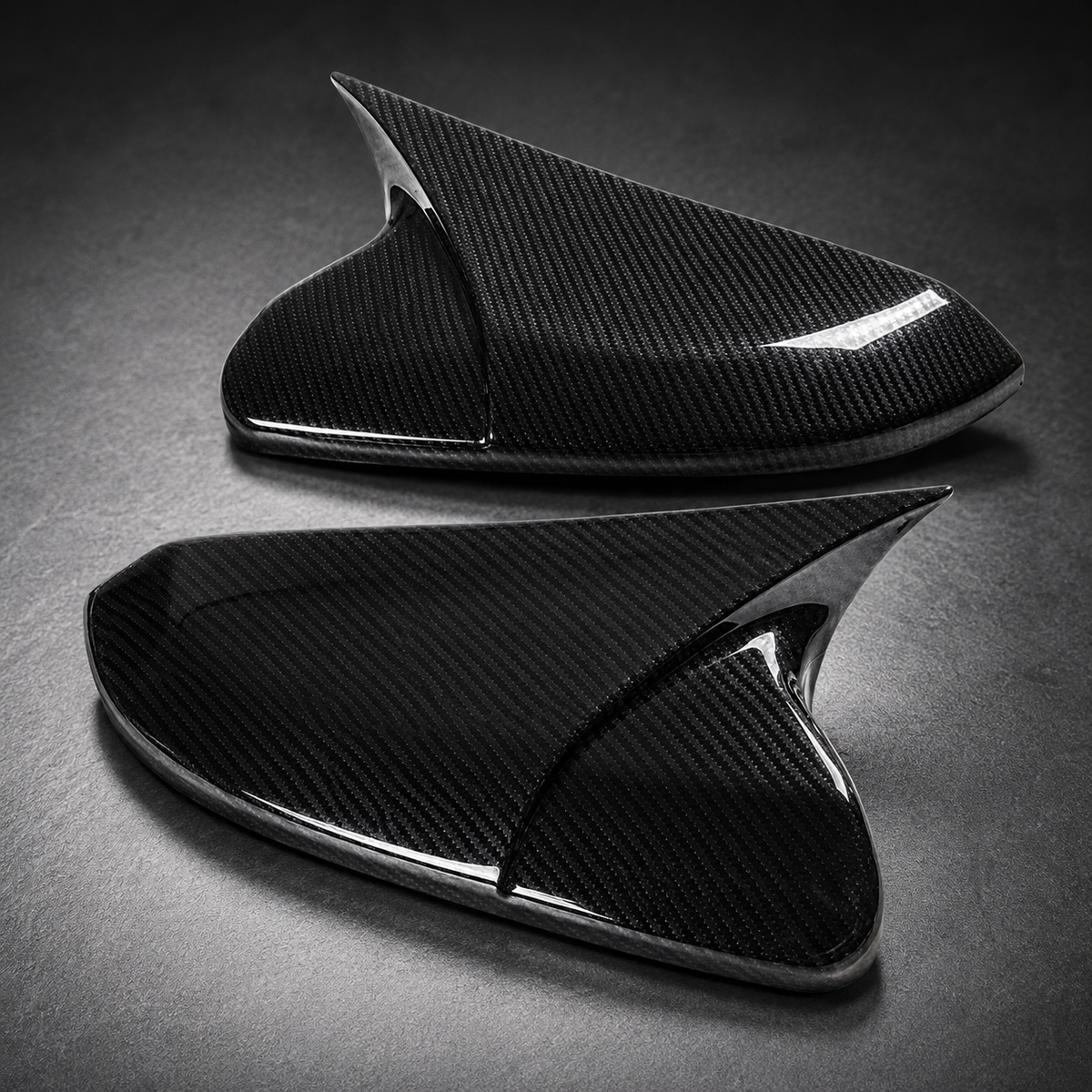 Honda Civic X 2016-2021 - Batman Style Carbon Mirror Covers