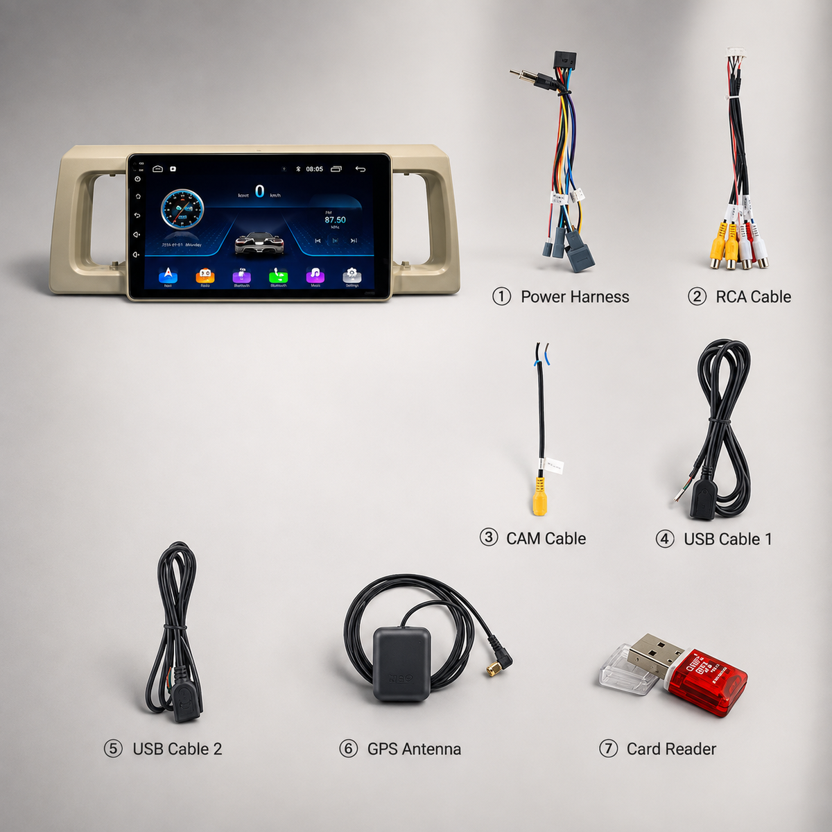 Suzuki Alto 660cc Lcd Frame with Wiring  Dashboard Multimedia Panel Kit