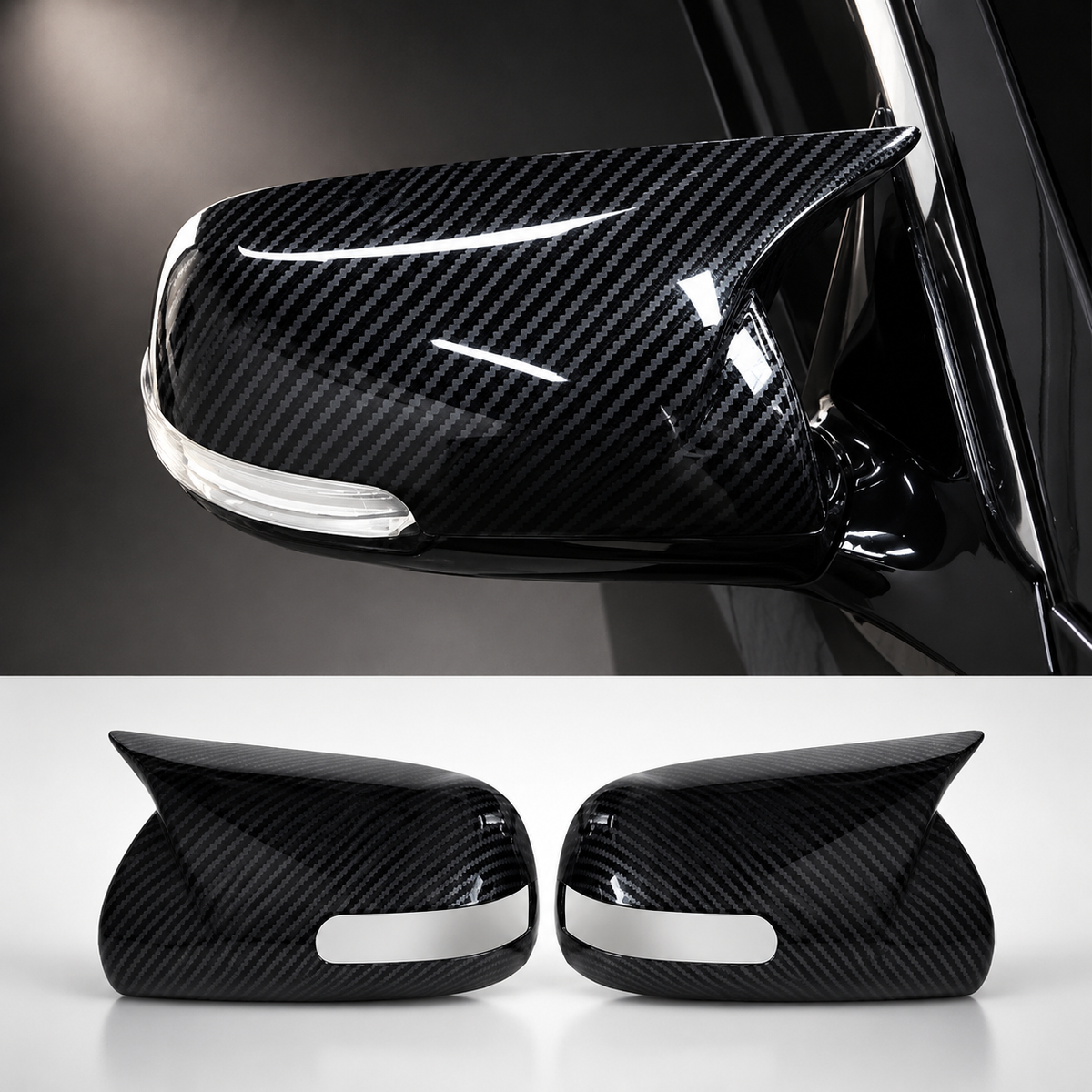 Toyota Corolla 2008-2011 Carbon Fiber Batman Mirror Cover