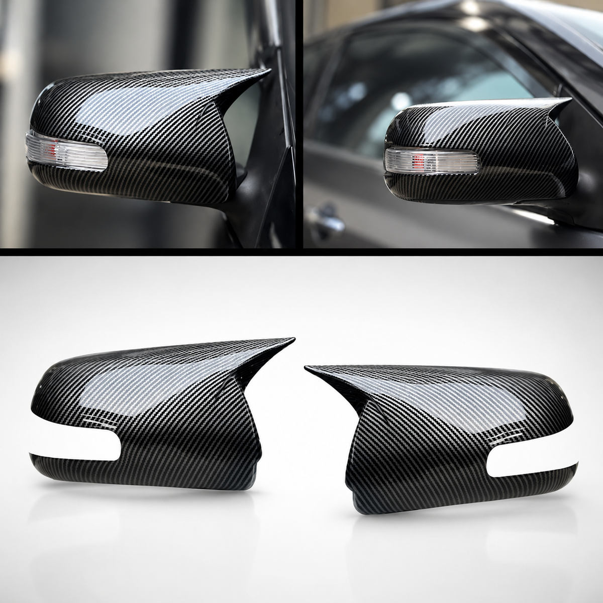 Toyota Corolla 2008-2011 Carbon Fiber Batman Mirror Cover