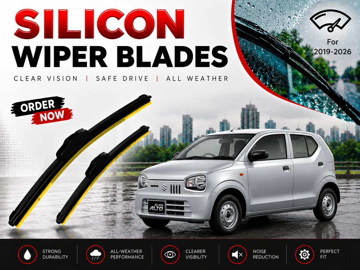 Sukuki Alto 2019-2026 Silicon Wiper Blade Complete Set