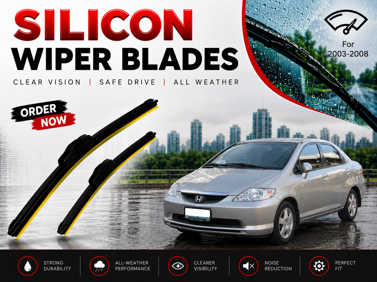 Honda City 2003-2008 Silicon Wiper Blade Complete Set