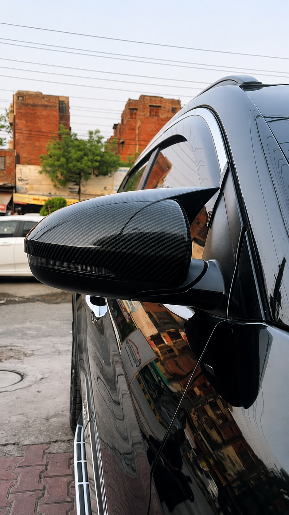 Hyundai Tucson Side Mirror Batman Carbon Covers