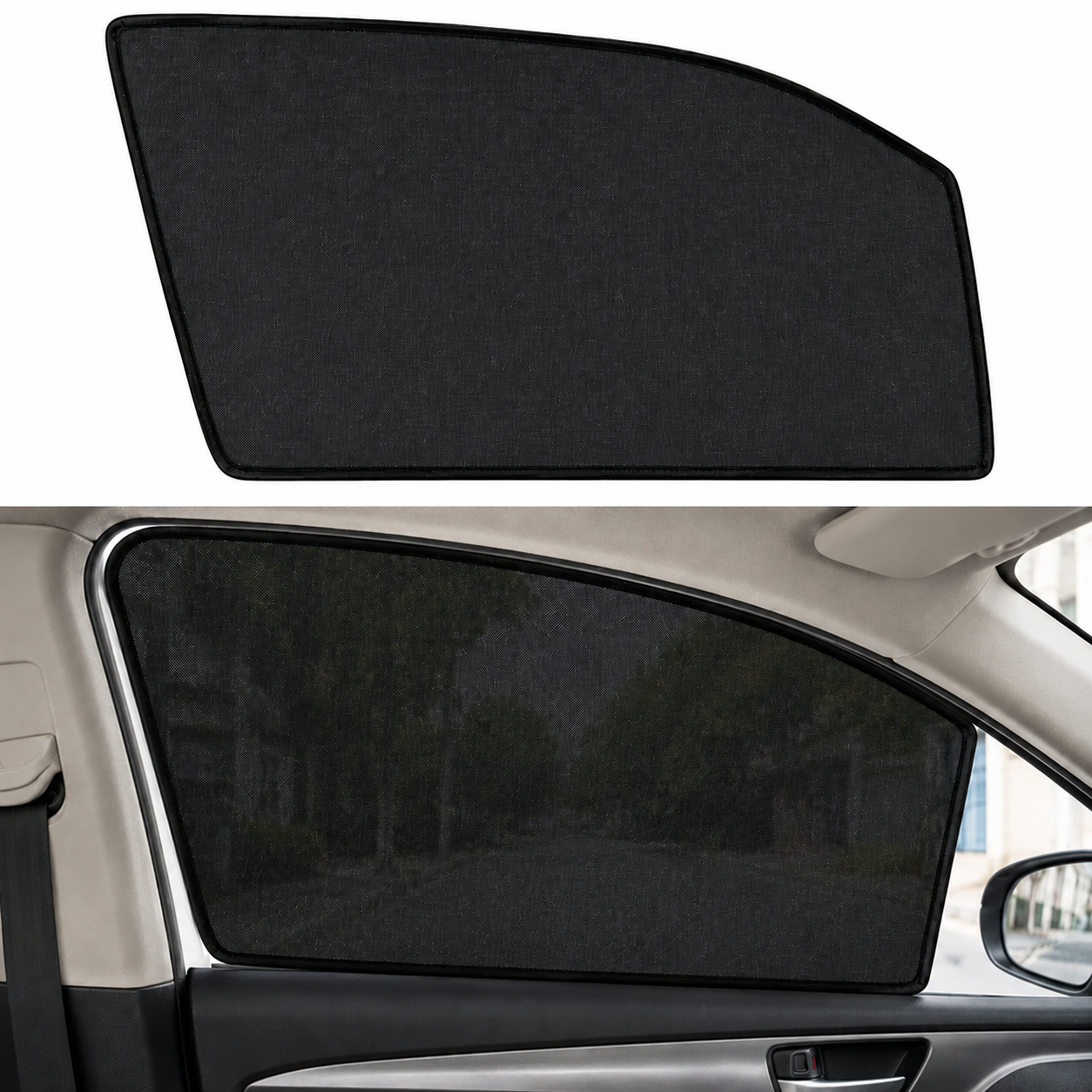 Toyota Raize 2021–2026 TW Side Sunshades – Premium Quality Custom Fit Removable & Foldable Window Sun Shades