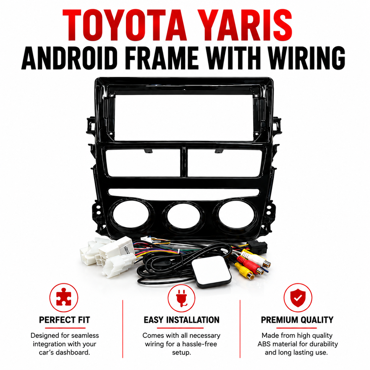 Toyota Yaris Android Frame With Wiring