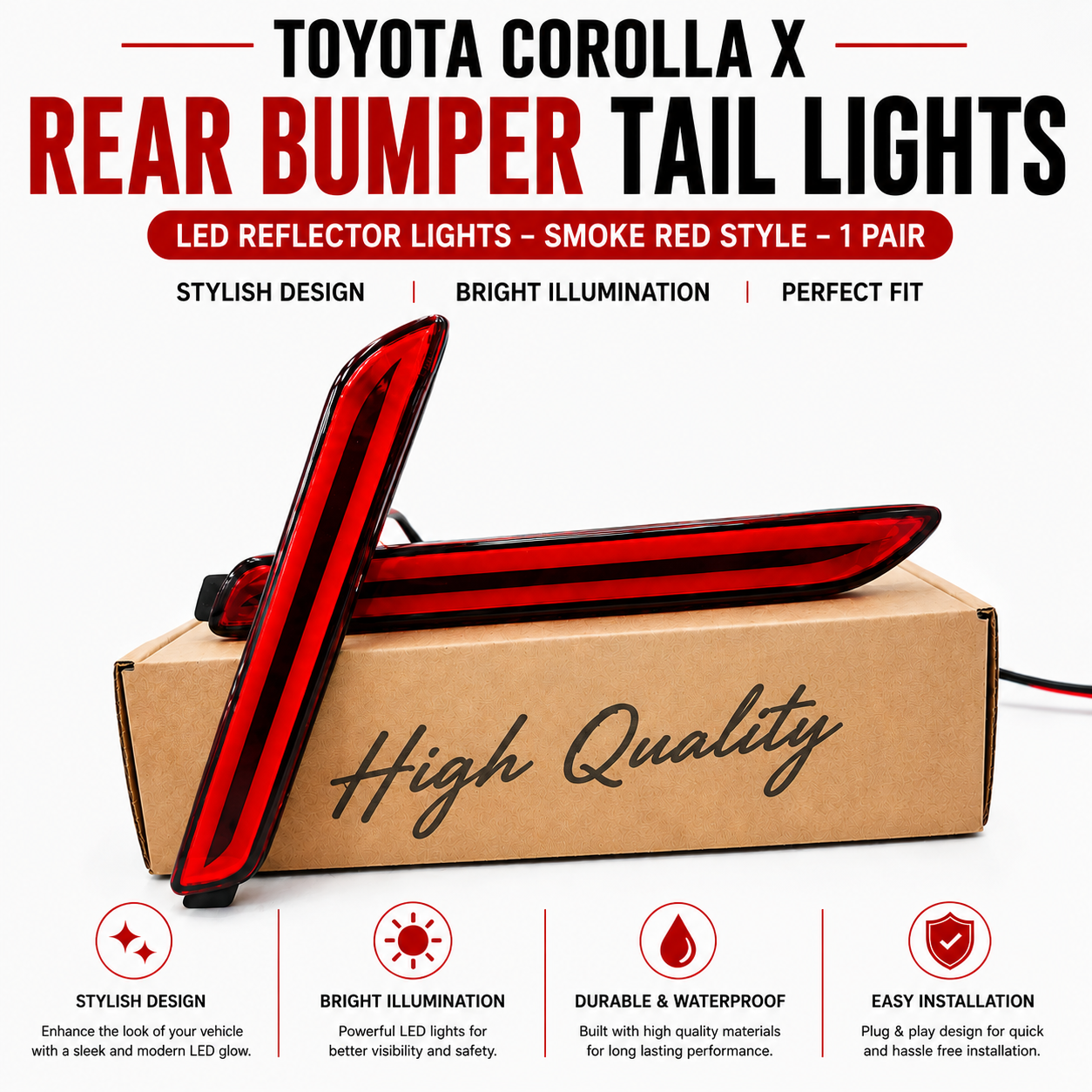 Toyota Corolla X Rear Bumper Tail Lights – China Quality