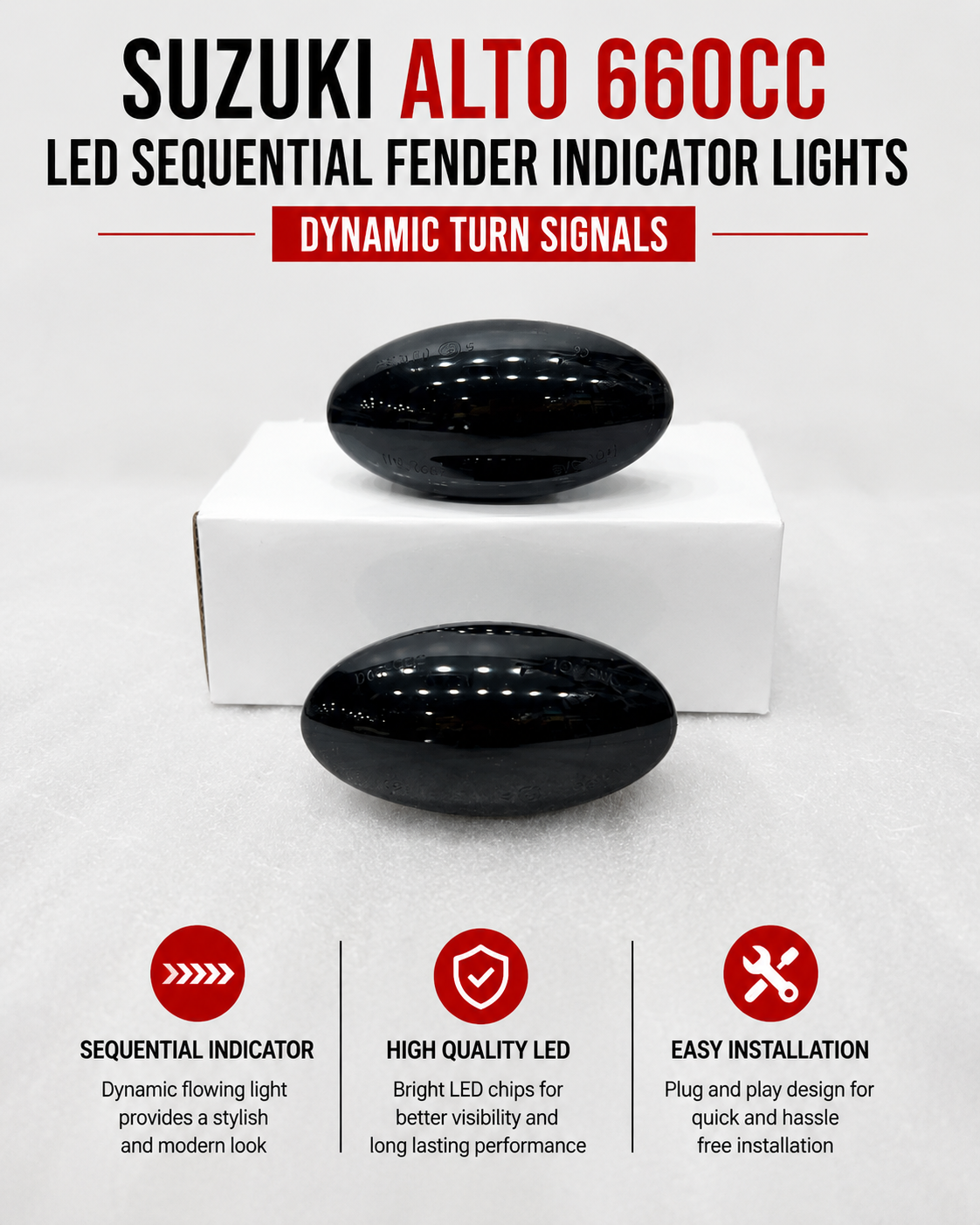 Suzuki Alto 660cc LED Sequential Fender Indicator Lights | Dynamic Turn Signals